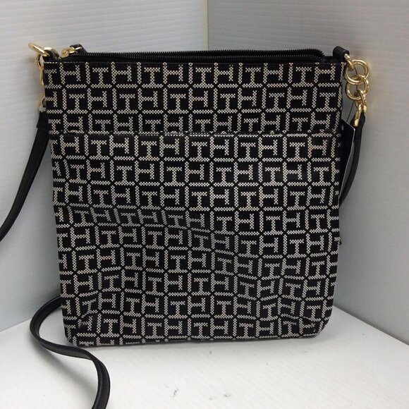 Tommy Hilfiger Monogram Print Crossbody Shoulder Bag NWT - Picture 4 of 10